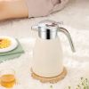 SOGA 2X 2.2L Stainless Steel Insulated Vacuum Flask Water Coffee Jug Thermal White