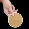 Yorkshire Terrier Spring Path Large Sandstone Coasters Pack of 4 Absorbent Round Coasters Decor Gifts for Men or Women, 4 in, Multicolor