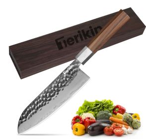 Japanese Chef Knife - 8 Inch Professional Chef's Knife Ultra Sharp Kitchen Knife Japanese 9-Layers VG-10 Clad (size: Santoku knife)